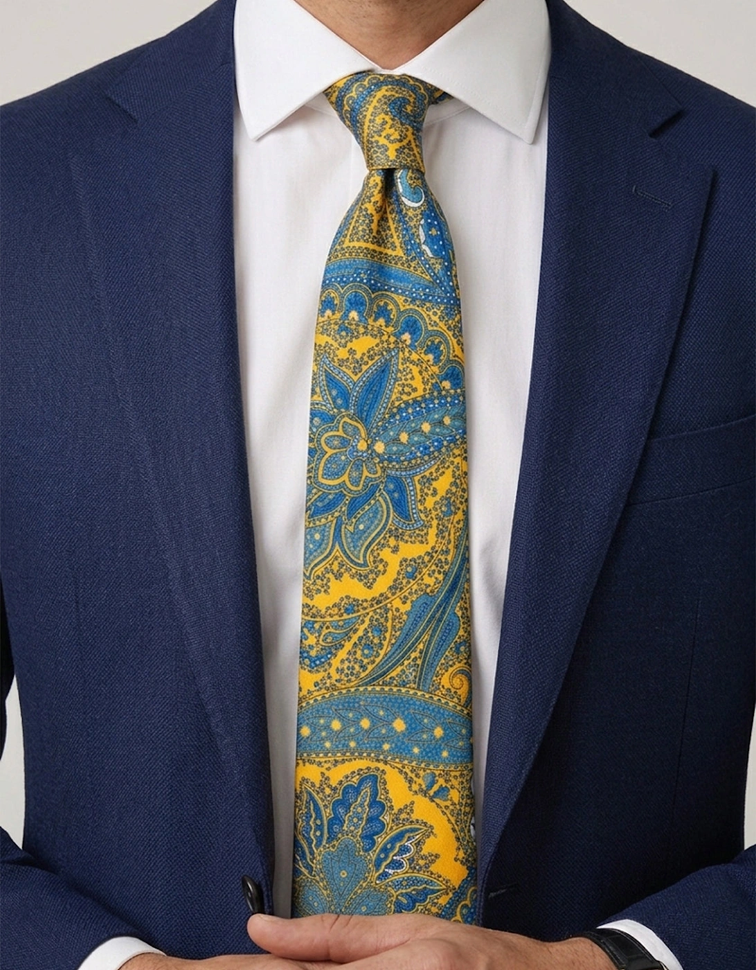 Print Yellow Tie