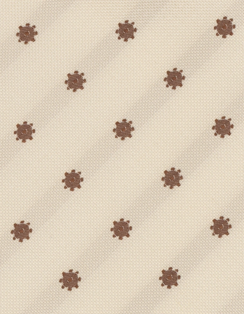 Classic Floral Cream Brown Tie
