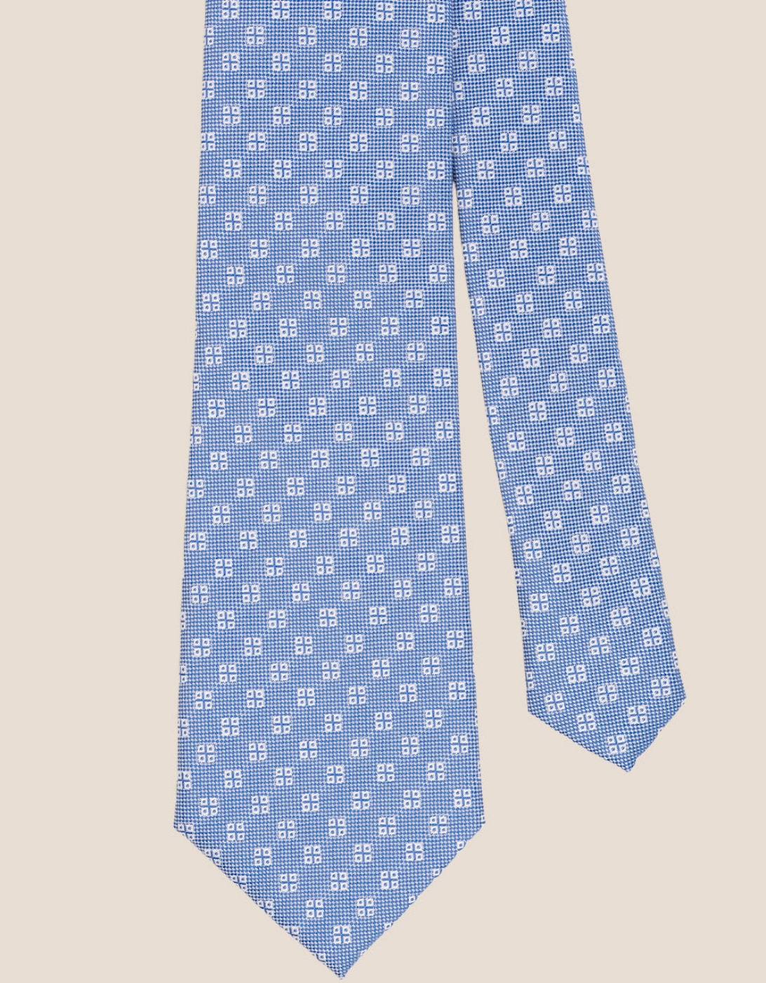Geometric Squares Blue Tie