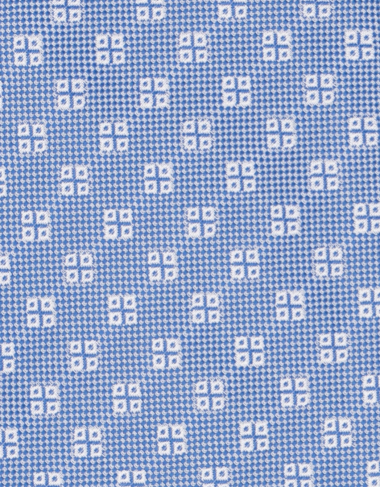Geometric Squares Blue Tie