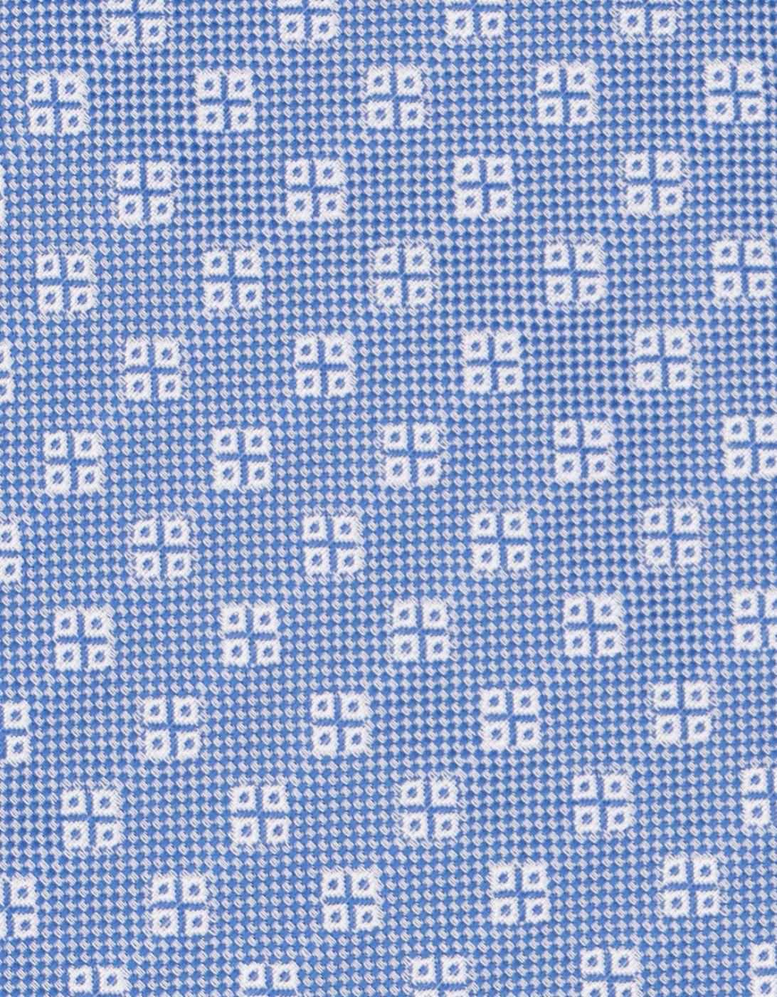 Geometric Squares Blue Tie