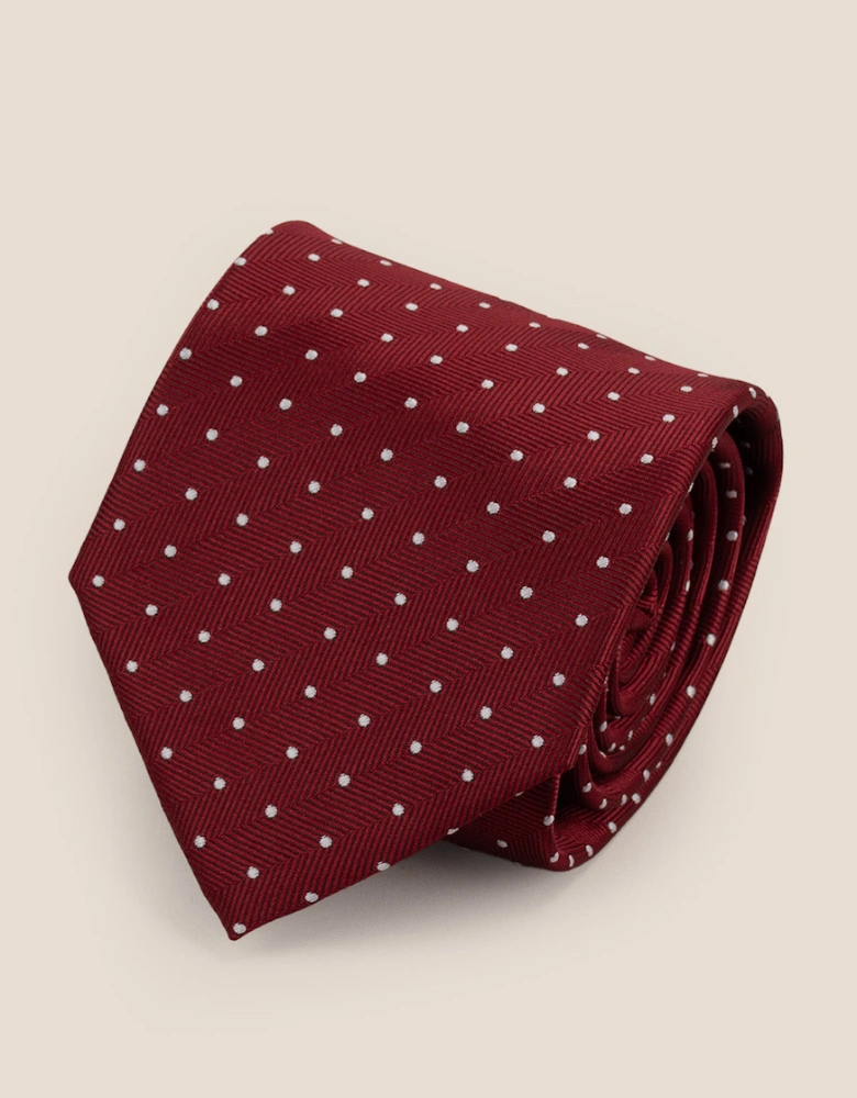 Polka Red Tie