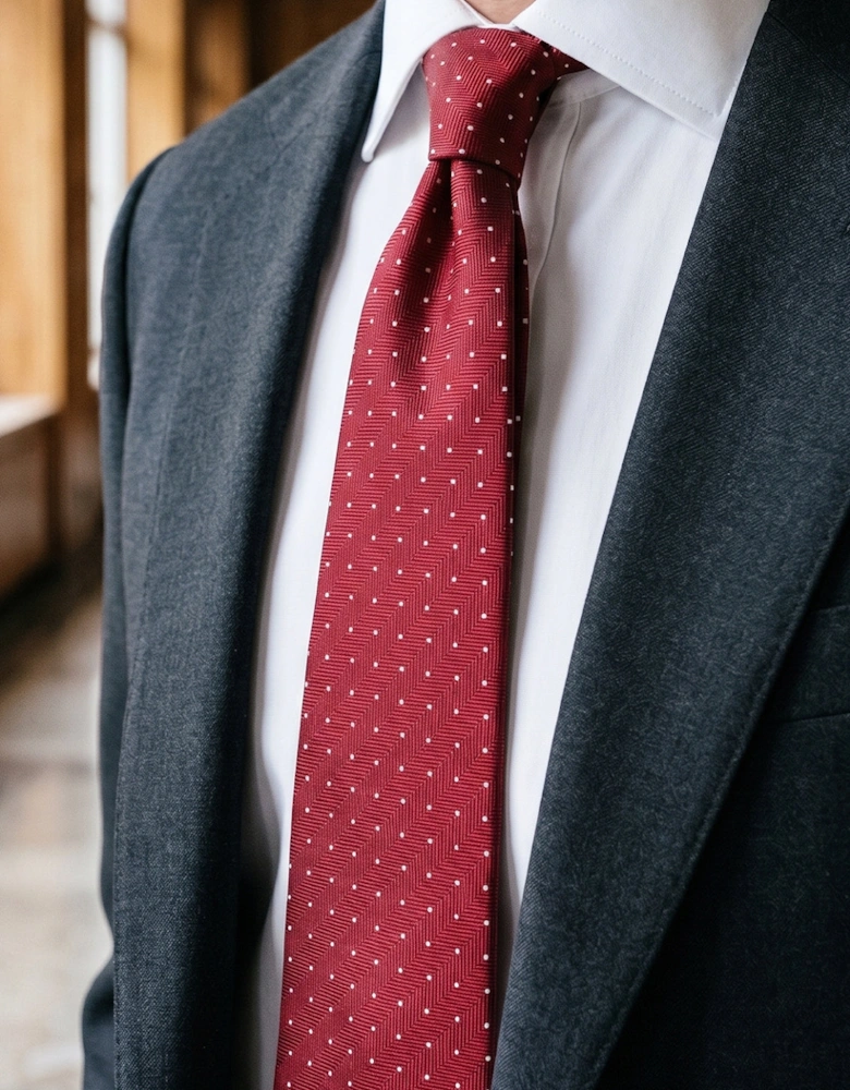 Polka Red Tie