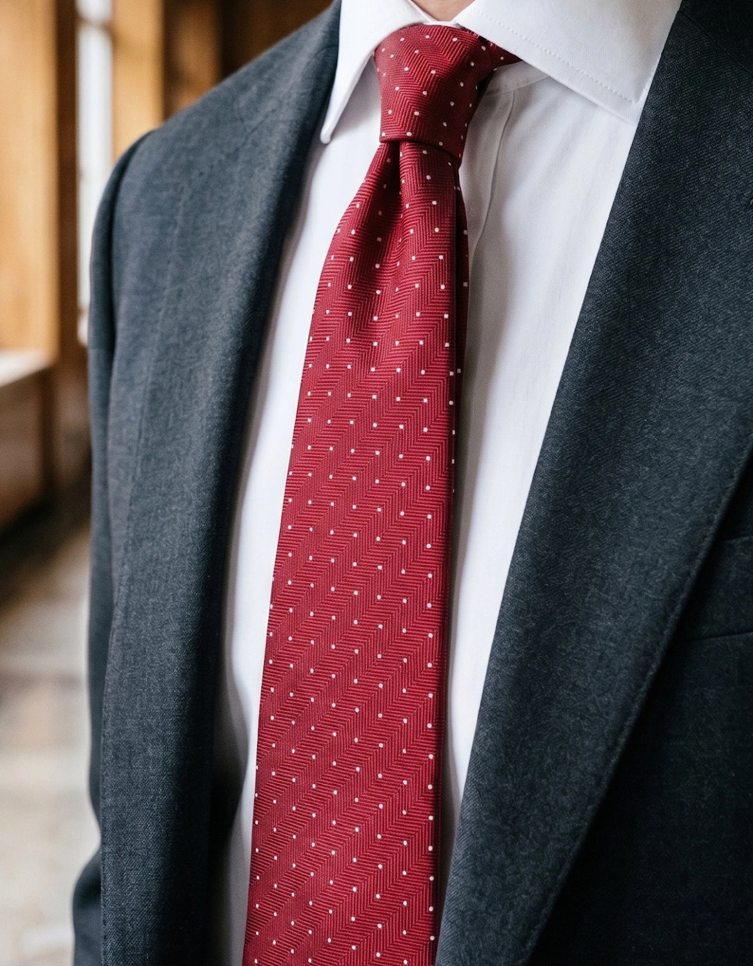 Polka Red Tie
