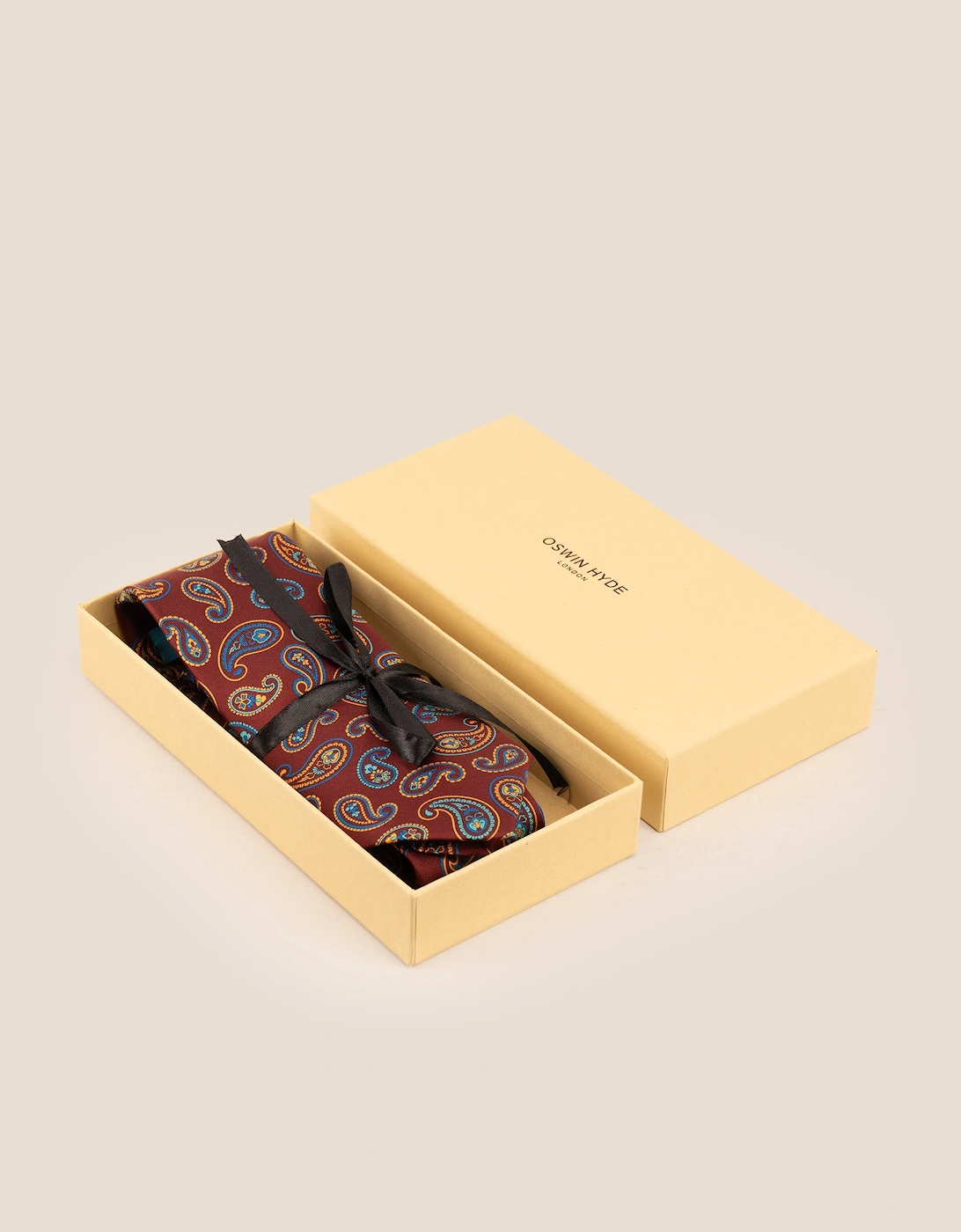 Bordo Paisley Silk Tie