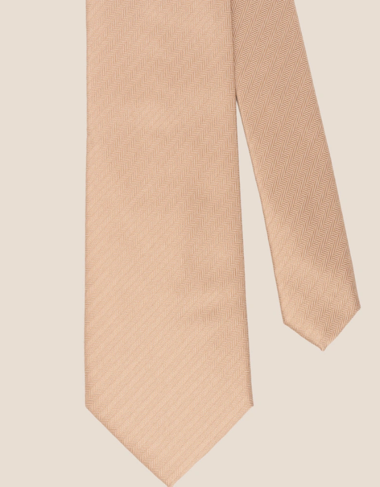 Champagne Self Stripe Tie