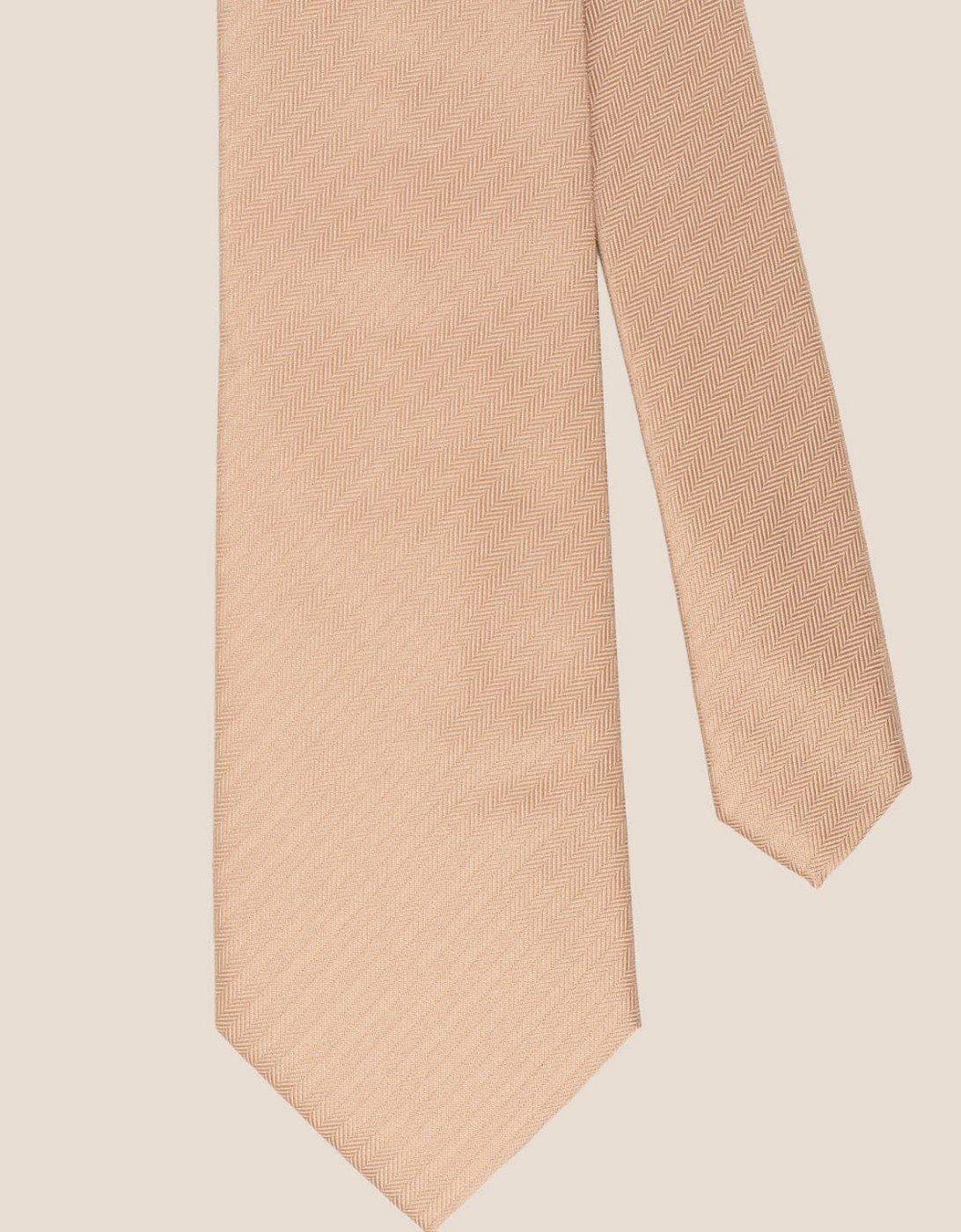 Champagne Self Stripe Tie