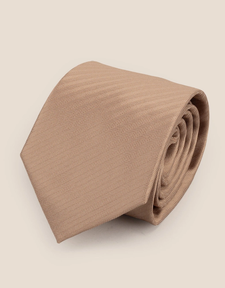 Champagne Self Stripe Tie