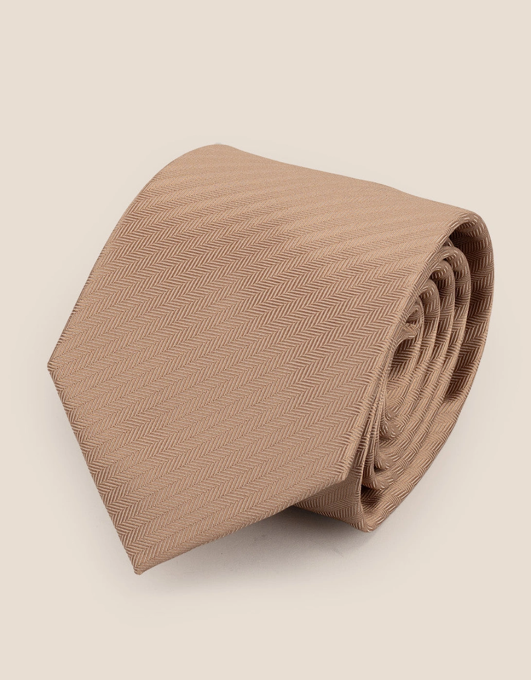 Champagne Self Stripe Tie