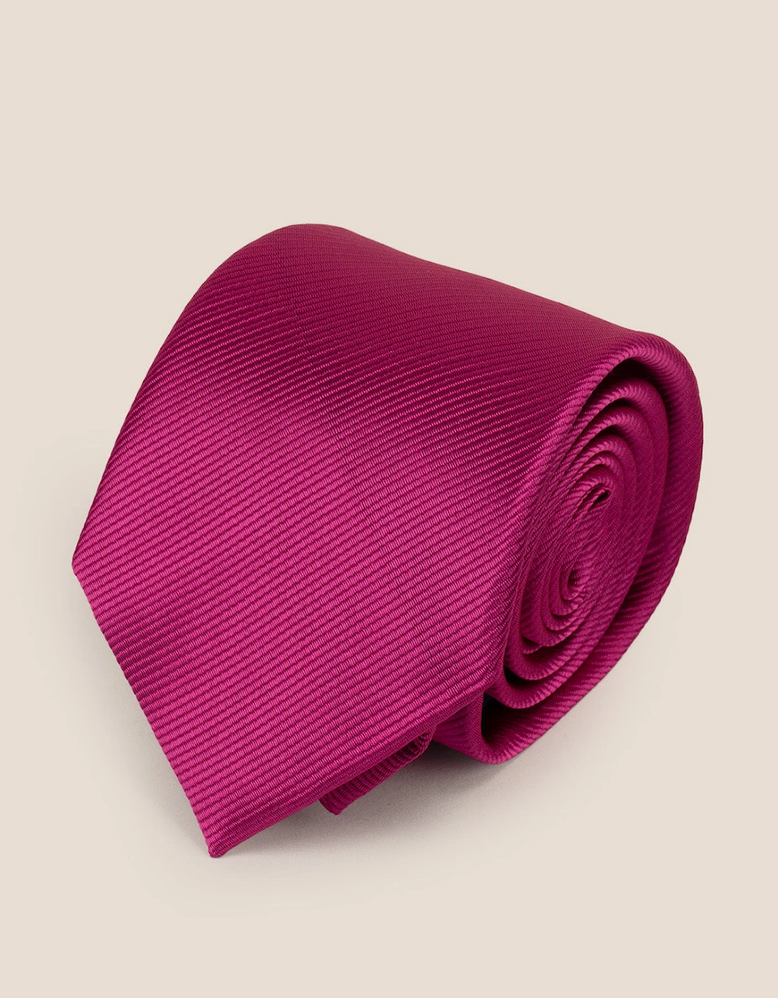 Hot Pink Ribbed Tie
