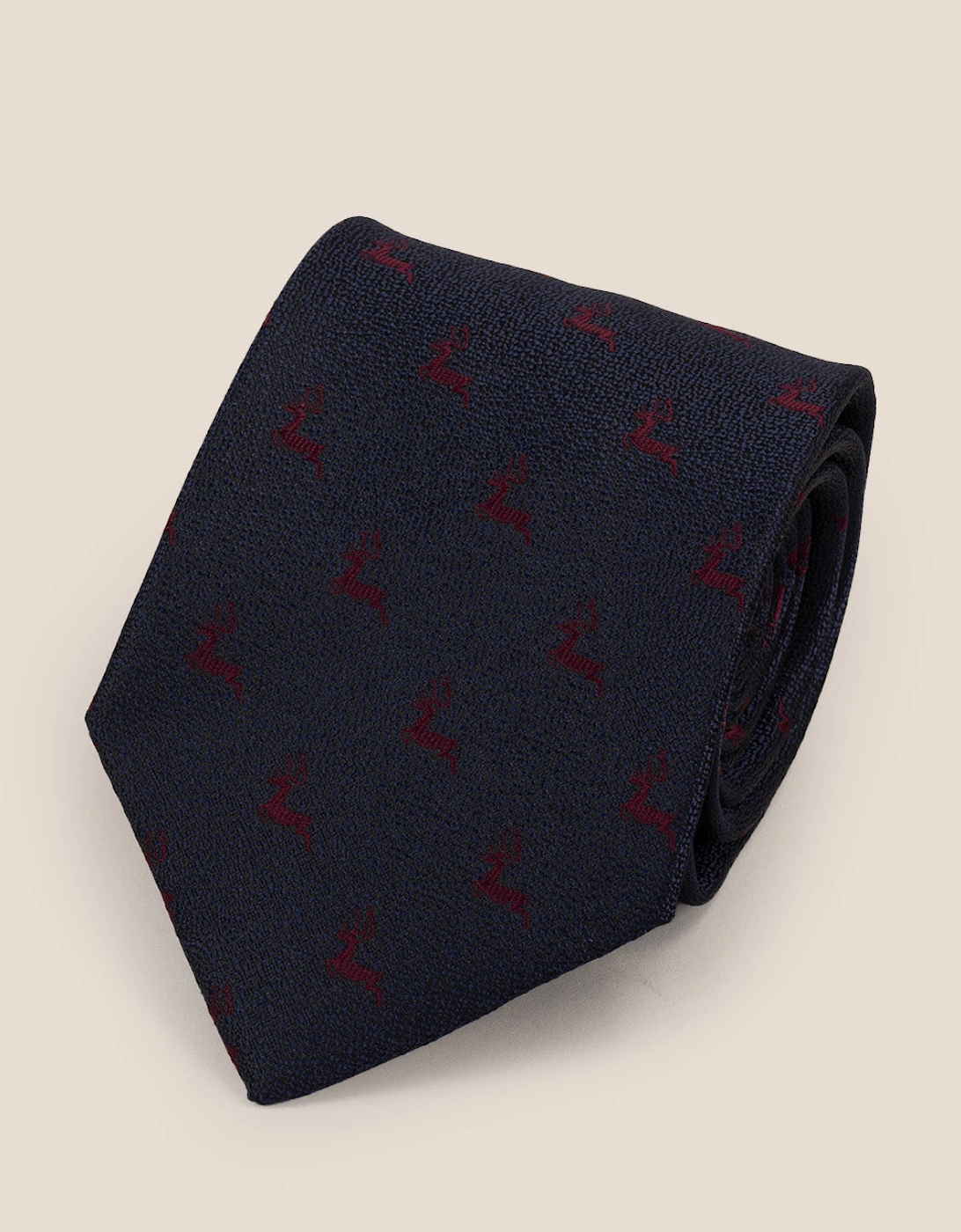Stag Blue Tie