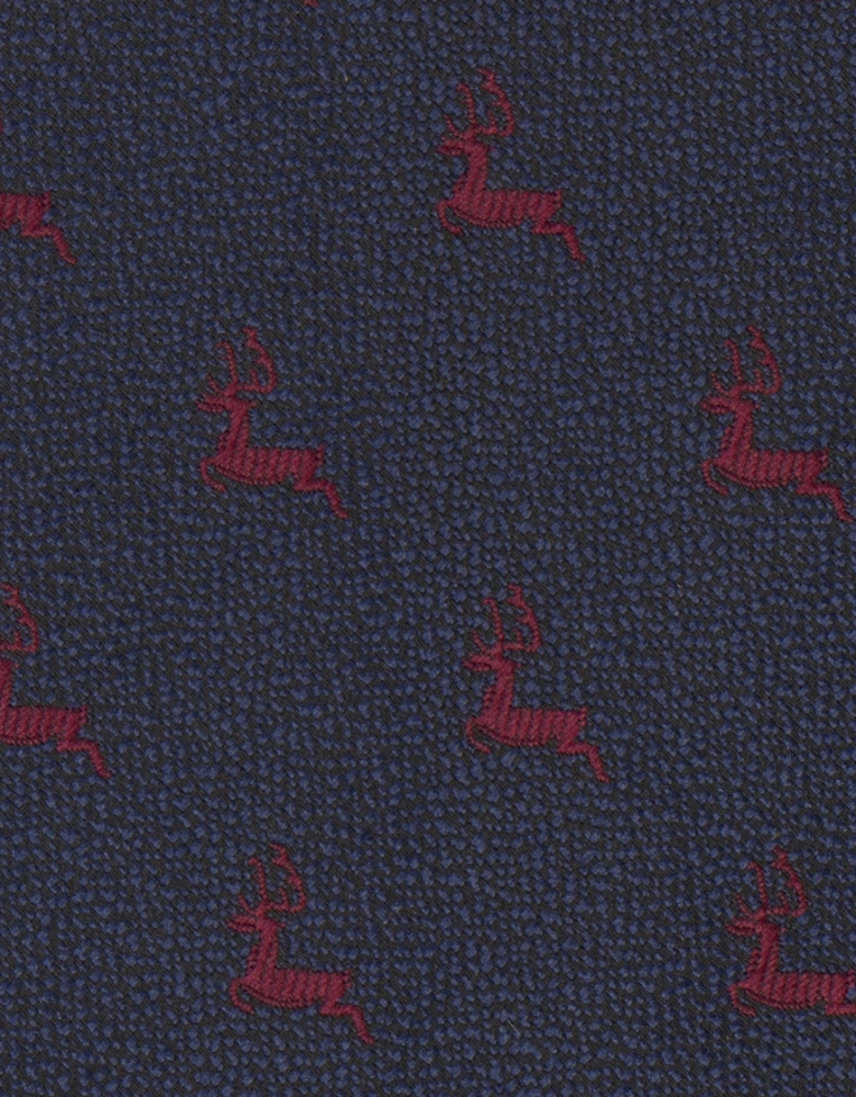Stag Blue Tie