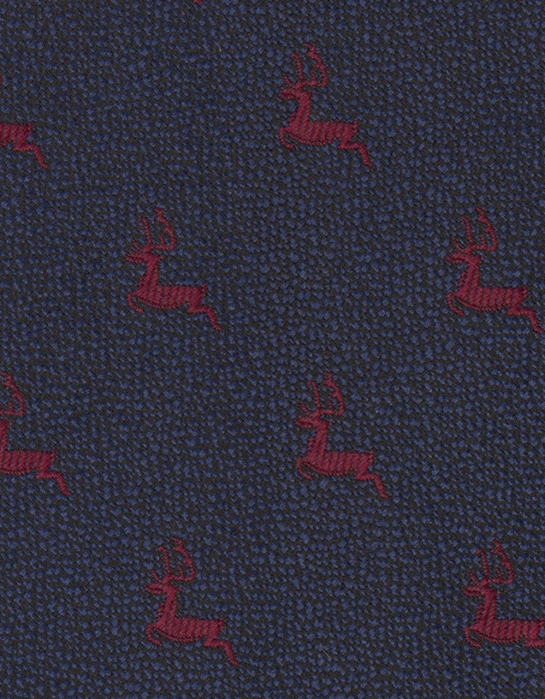 Stag Blue Tie