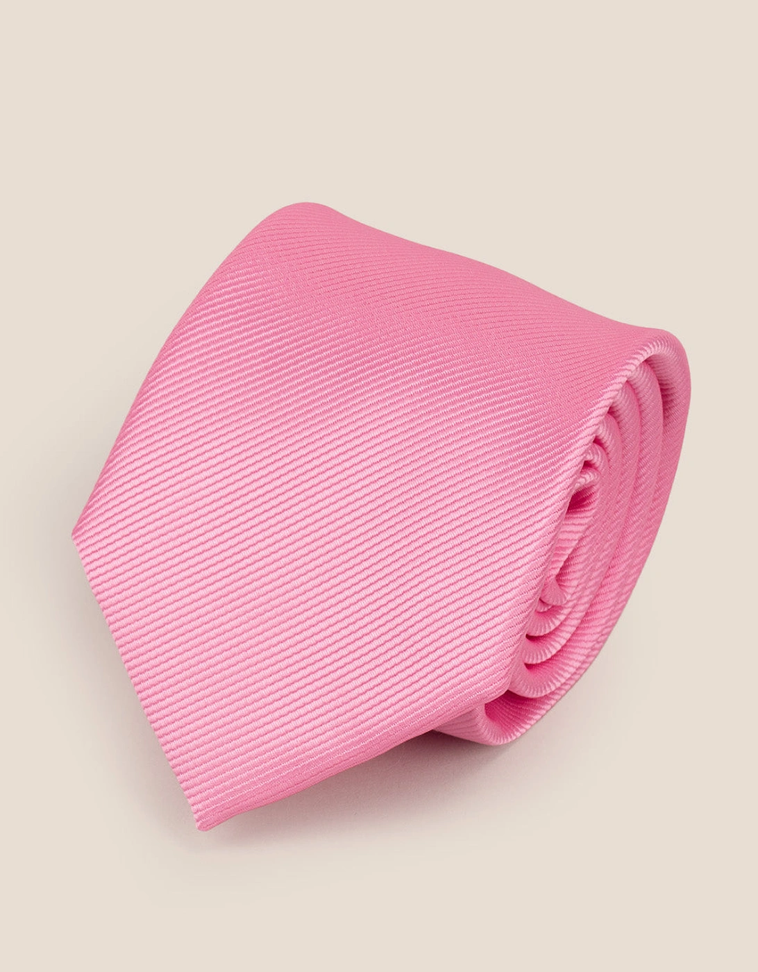 Pink Ribbed Tie