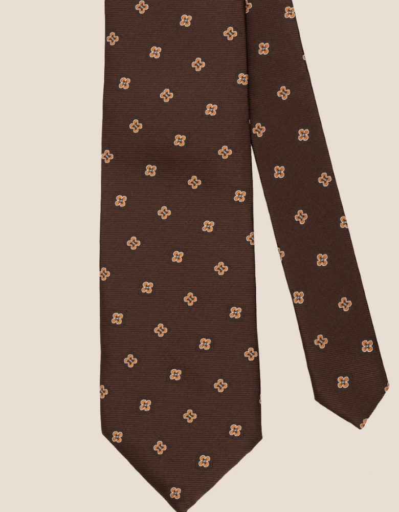 Motif Brown Tie