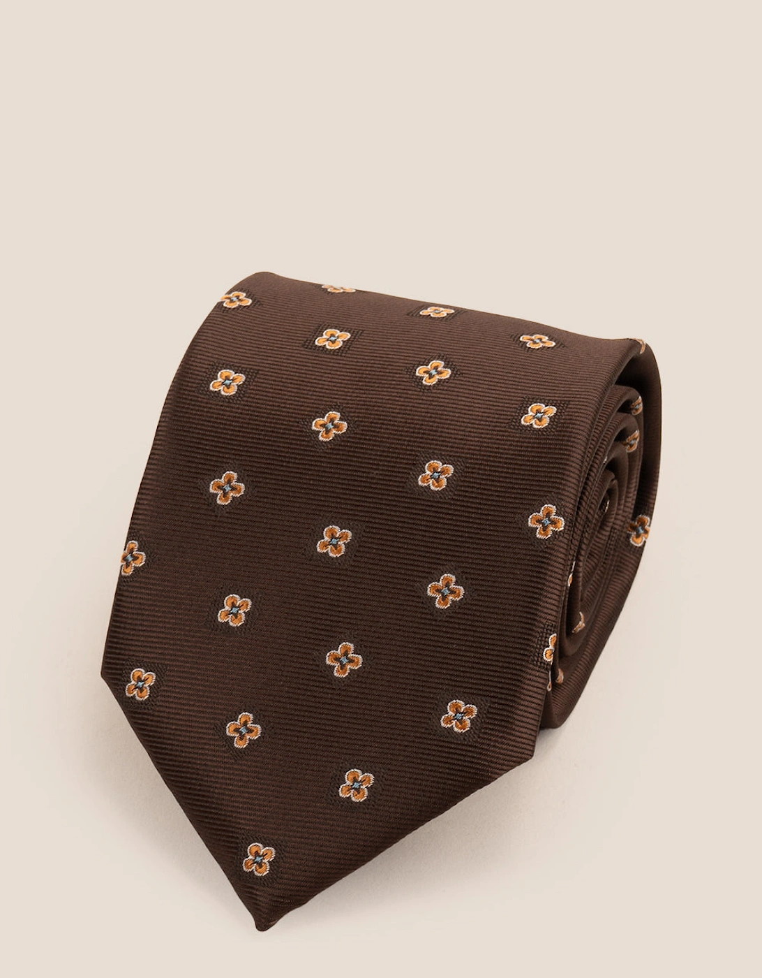Motif Brown Tie