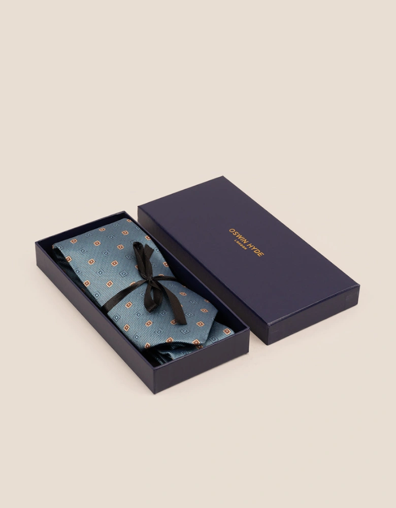 Squares Air Force Blue Tie