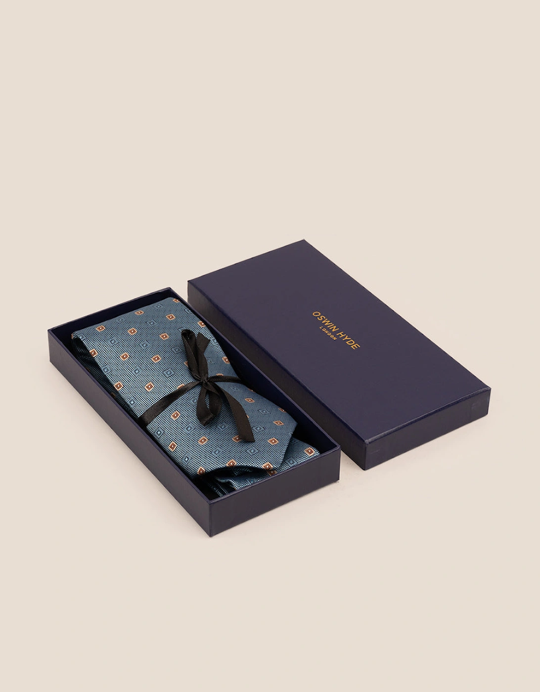 Squares Air Force Blue Tie
