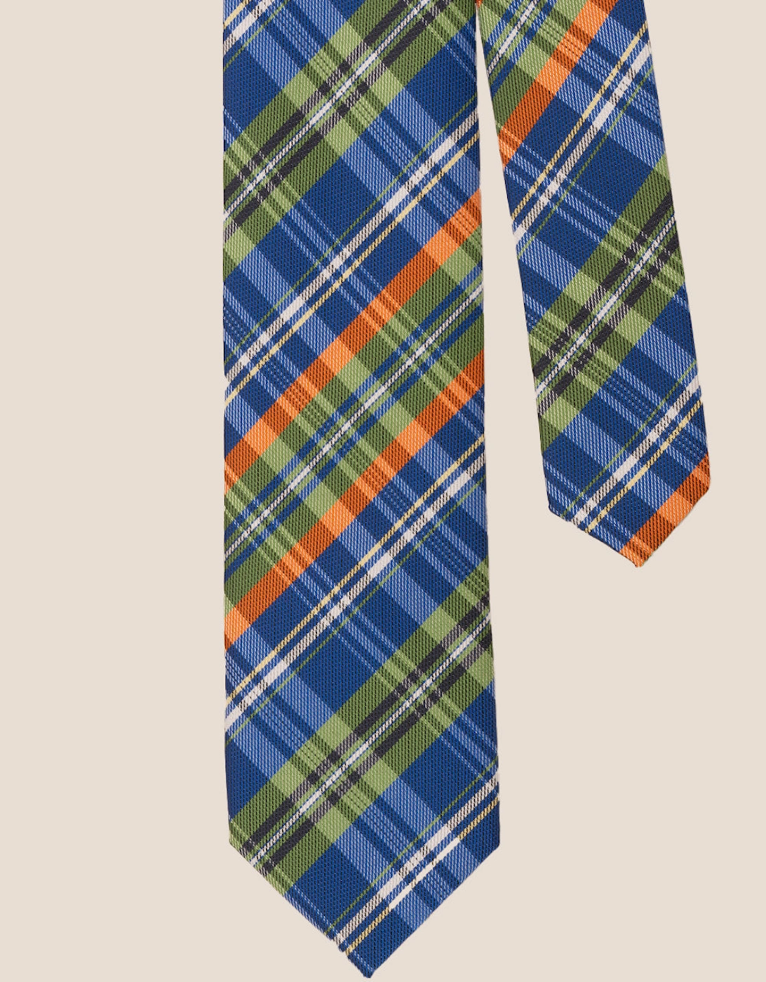 Checks Blue Green Tie