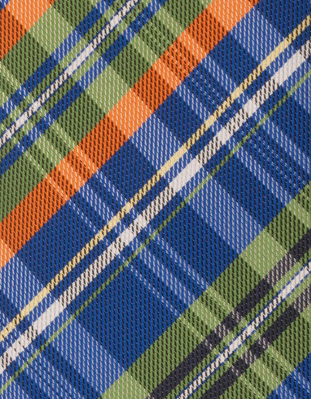 Checks Blue Green Tie