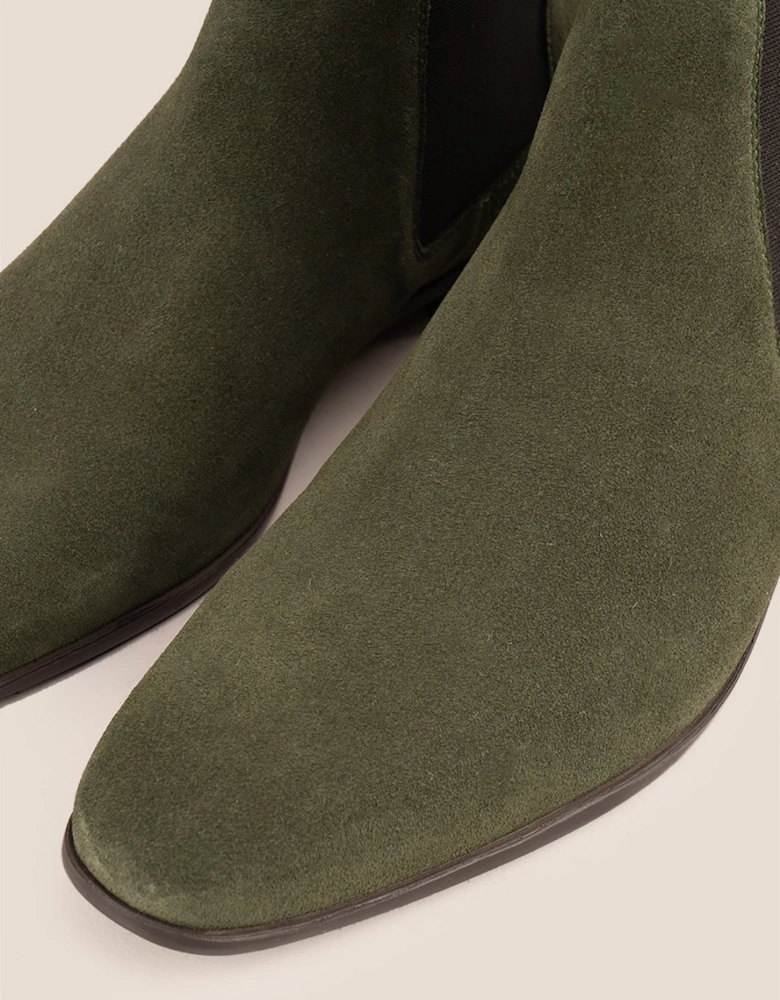 Darwin Green Suede Chelsea Boot
