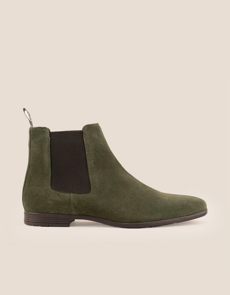Darwin Green Suede Chelsea Boot