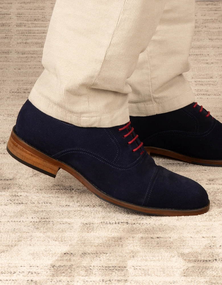 Elise Navy Suede