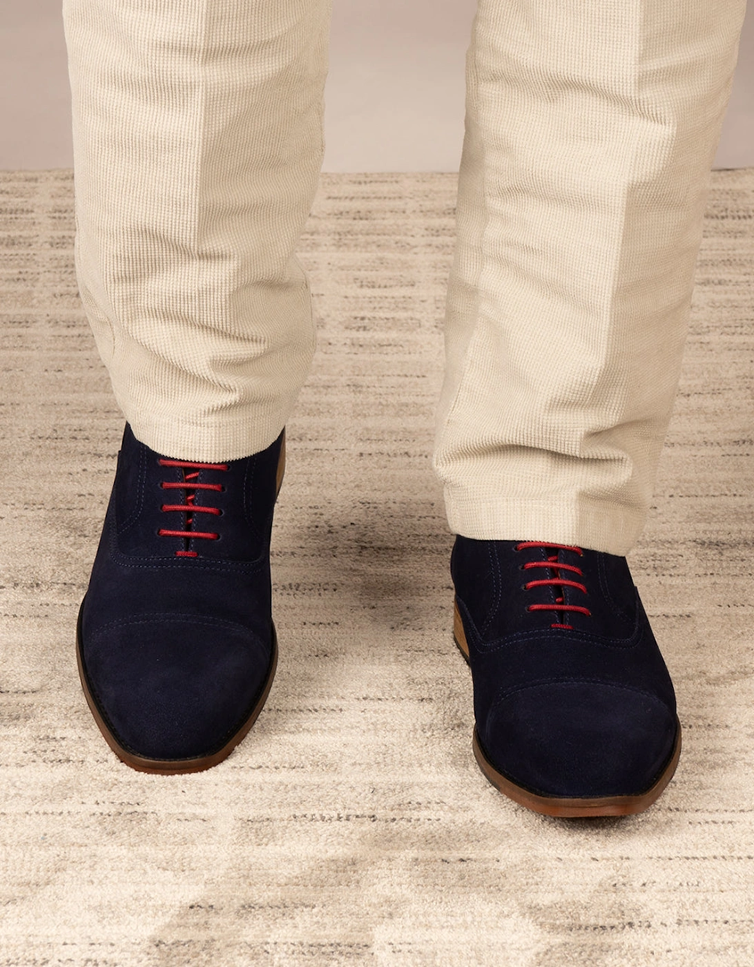 Elise Navy Suede