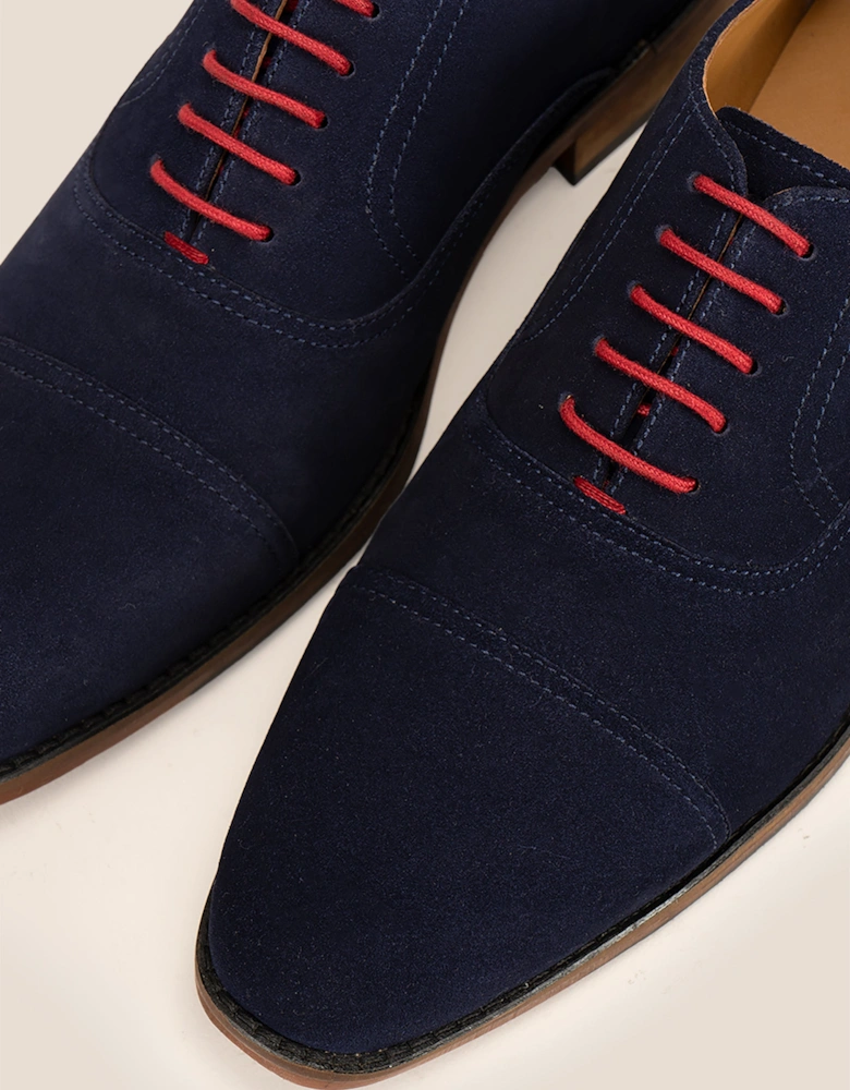 Elise Navy Suede