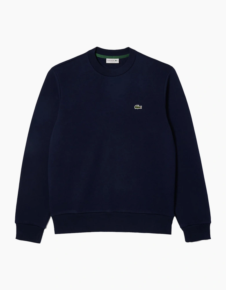 Lacoste Monochrome Crew Neck Sweater Midnight Blue