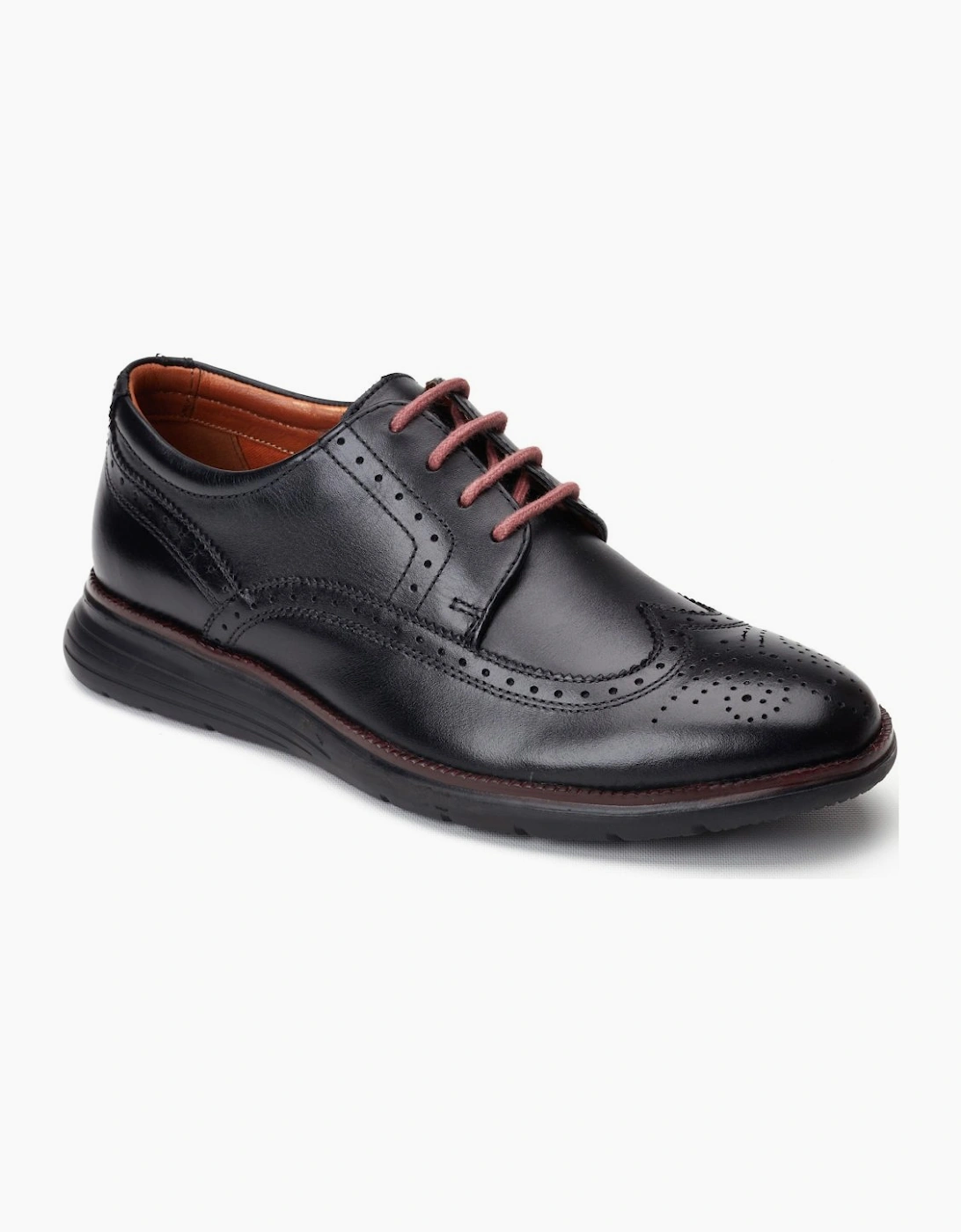 Base Men's Black Flight Brogues - Size: 7