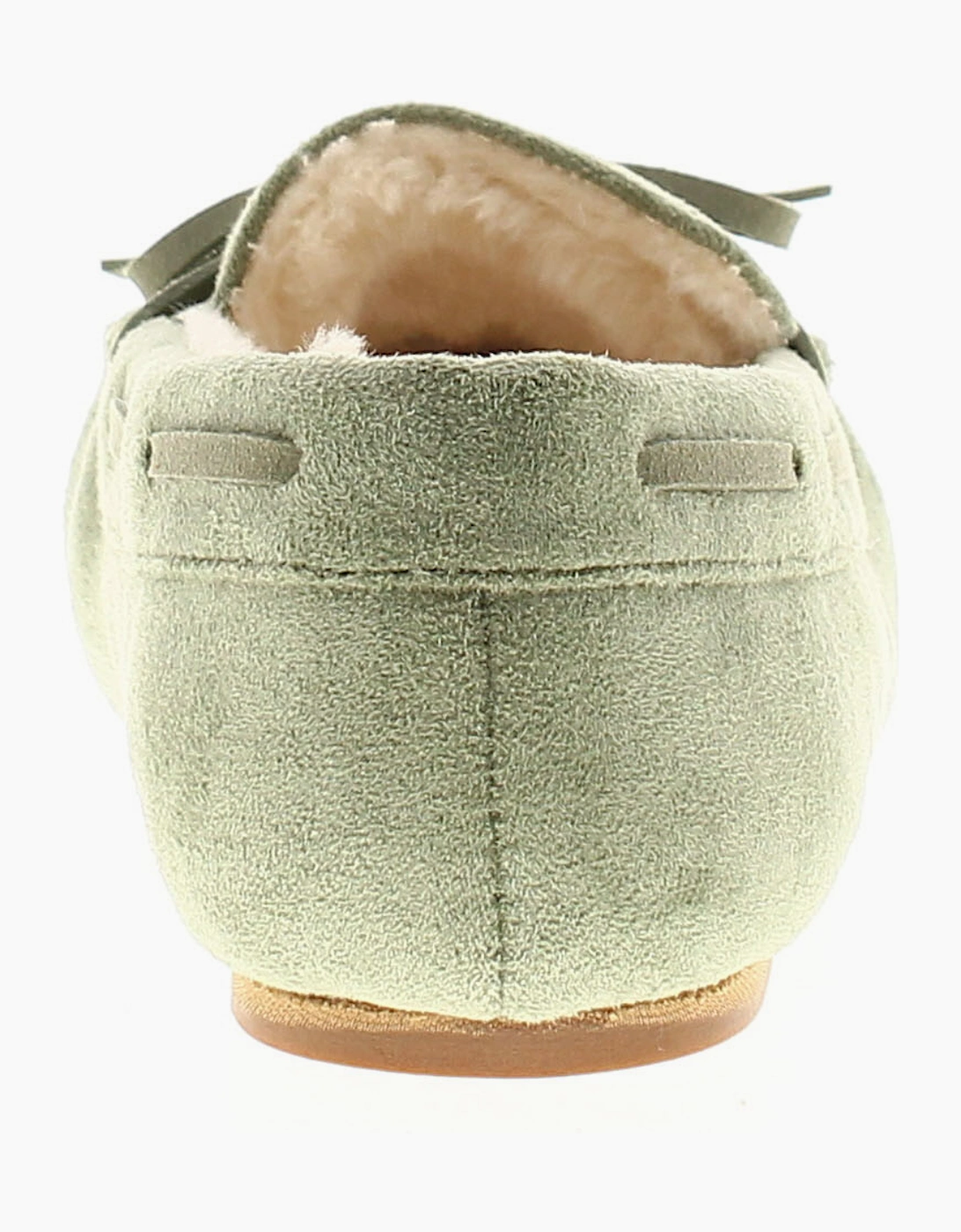 Strollers Womens Moccasin Slippers Faux Fur Matilda green UK Size