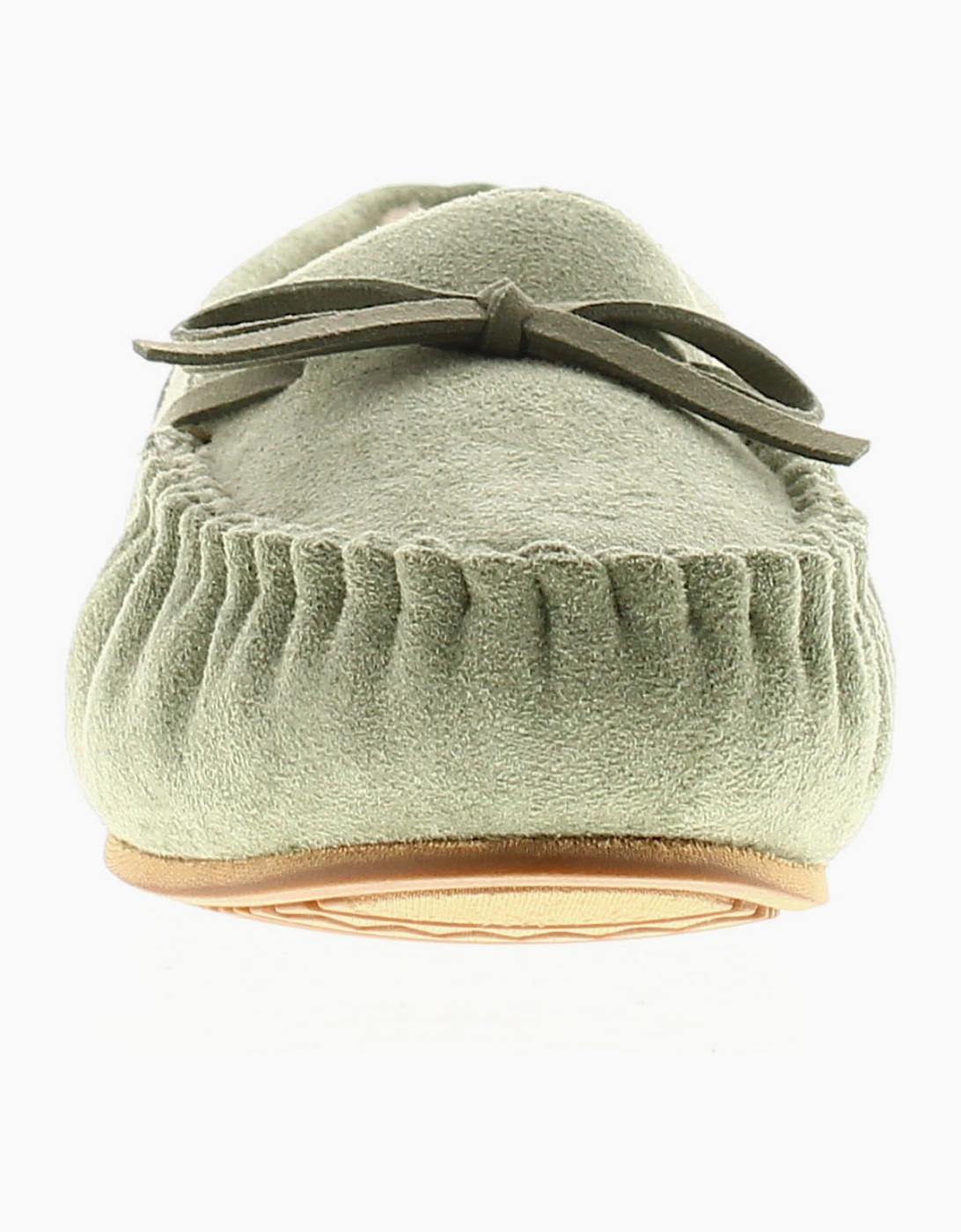Strollers Womens Moccasin Slippers Faux Fur Matilda green UK Size