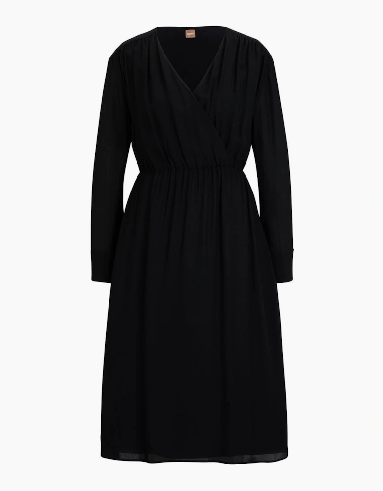 Dagatta V-Neck Midi Wrap Dress