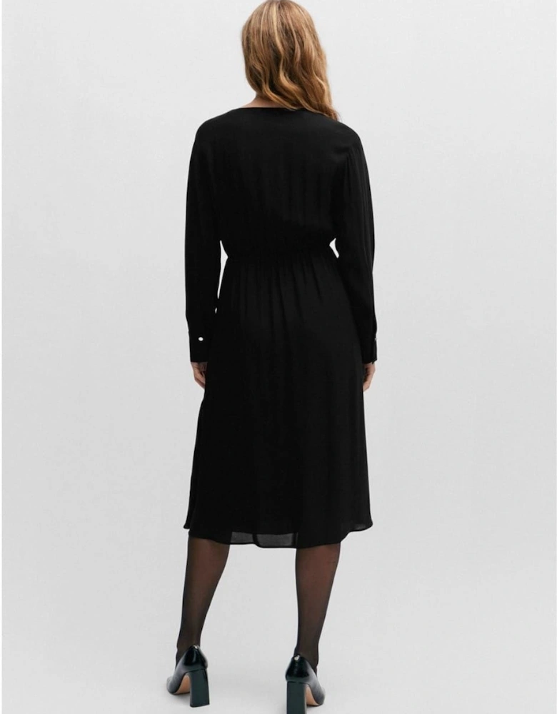 Dagatta V-Neck Midi Wrap Dress