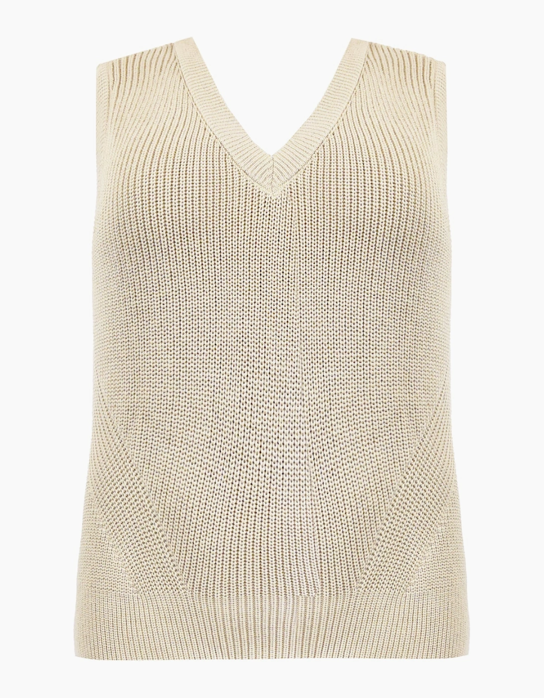 Beige Knitted Vest
