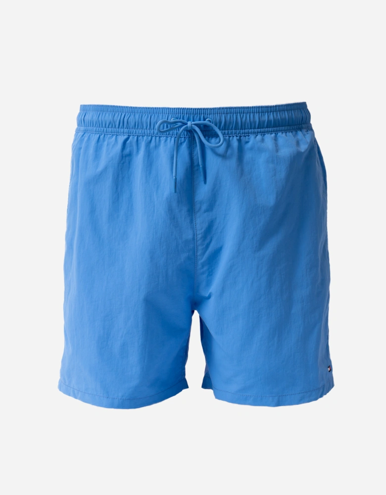 Tommy Hilfiger Solid Mens Drawstring Swimming Shorts - Blue Spell
