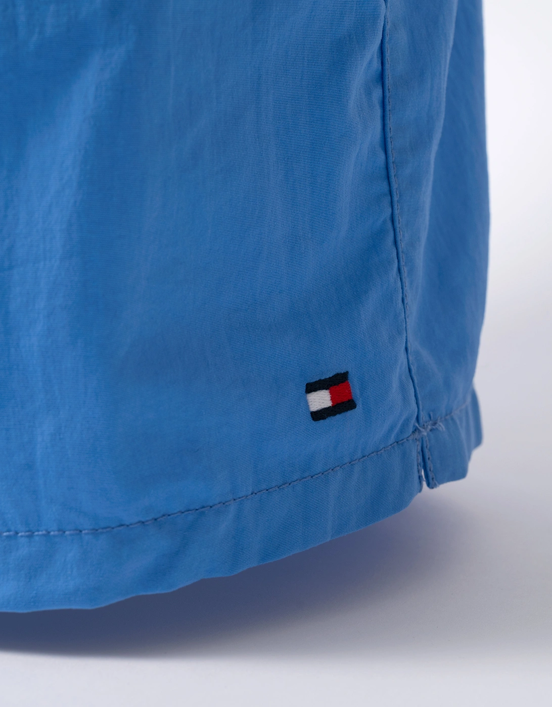 Tommy Hilfiger Solid Mens Drawstring Swimming Shorts - Blue Spell