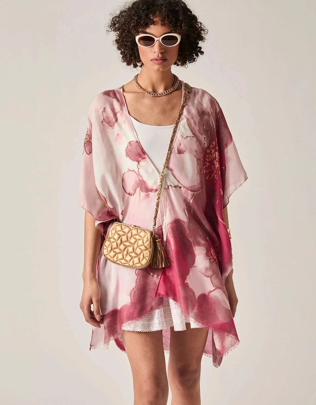 Red Watercolour Floral Kaftan, 7 of 6