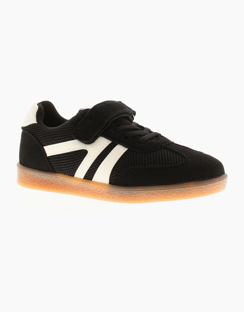 SURGE Junior Boys Trainers Harper Elasticated Lace black UK Size