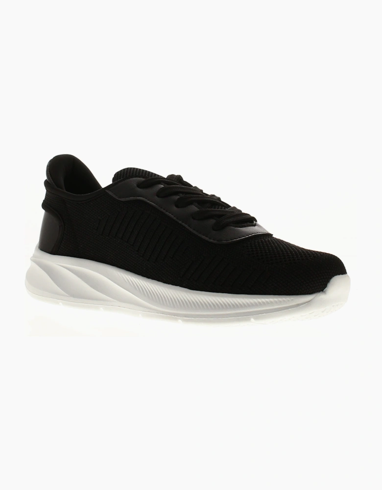 SURGE Womens Chunky Trainers Miriam Wider Fit Lace Up Black UK Size