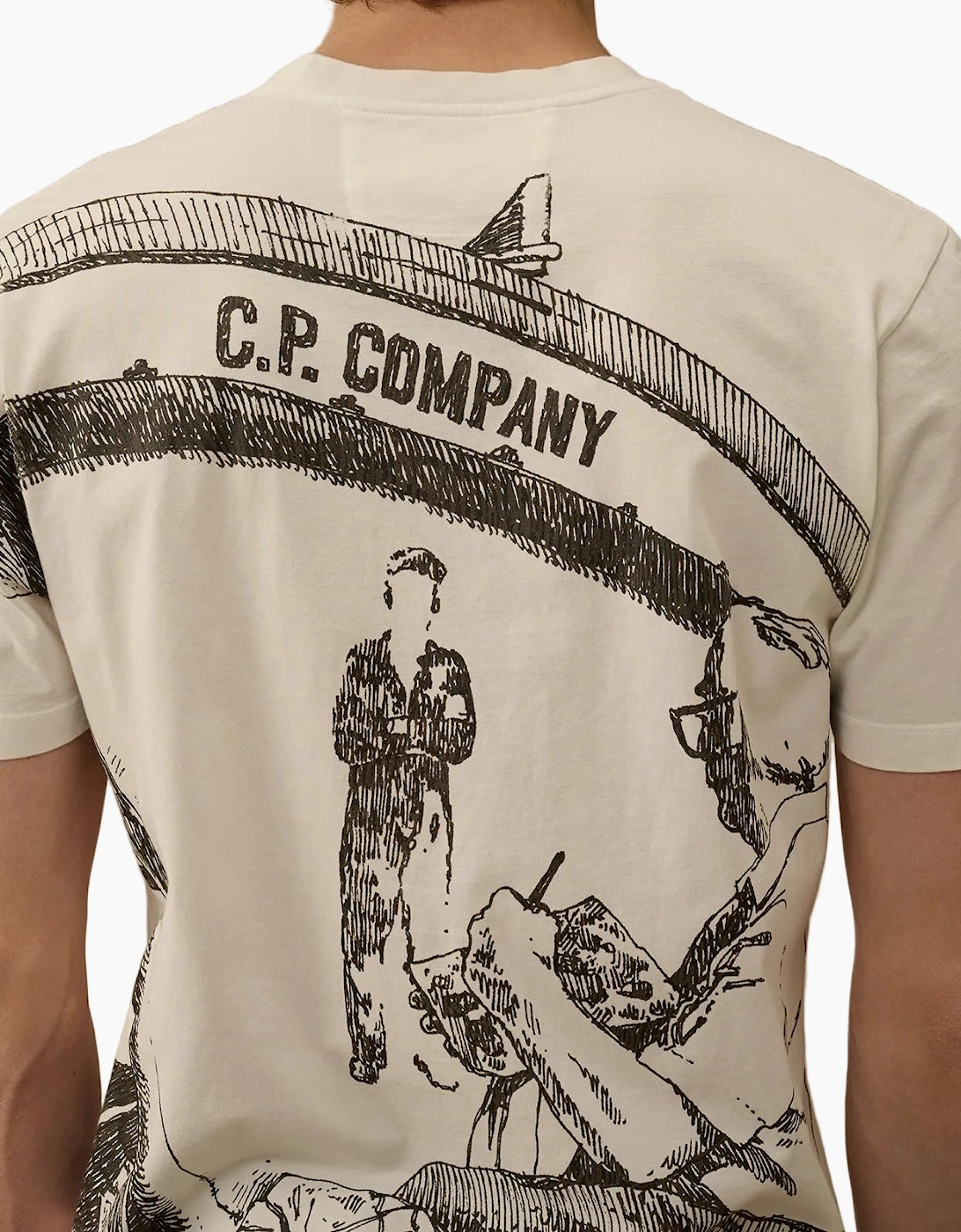 Jersey Logo & Back Graphic T-Shirt