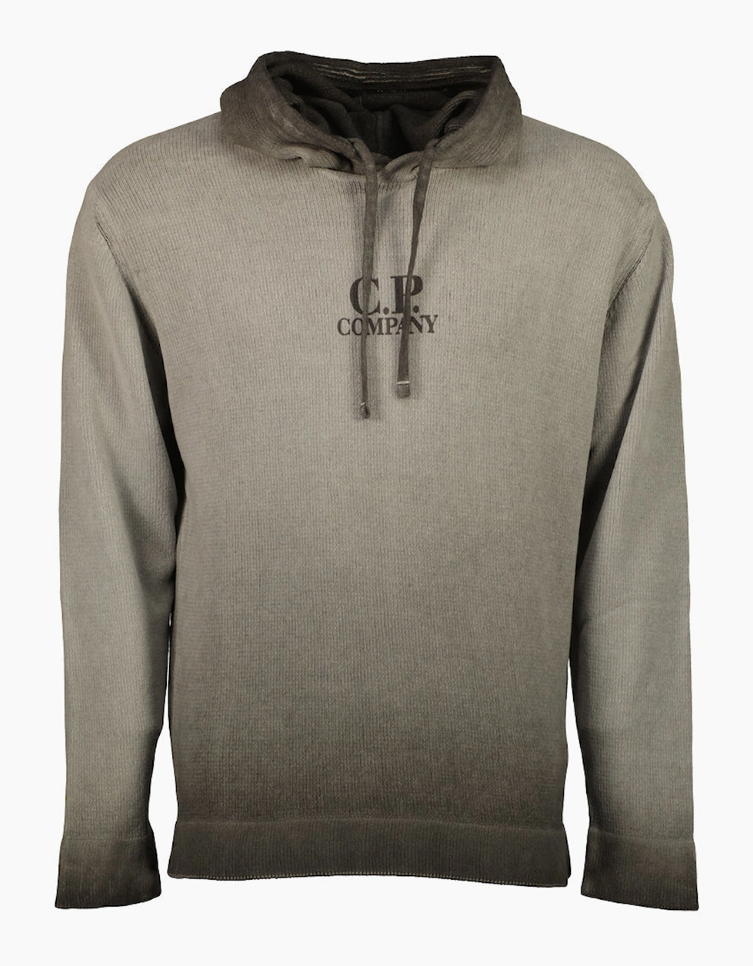 Chenille Two Tone Hooded Logo Knit, 5 of 4