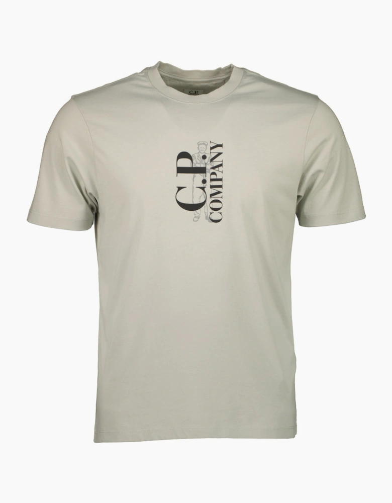 Vertical Logo Print T-Shirt