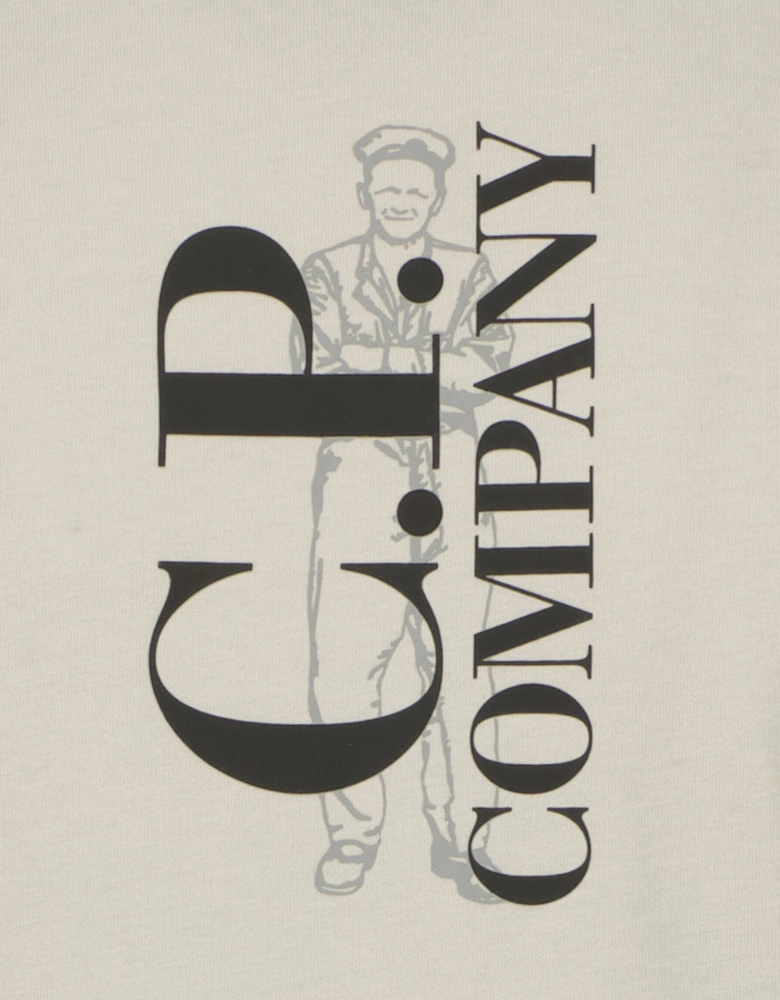 Vertical Logo Print T-Shirt
