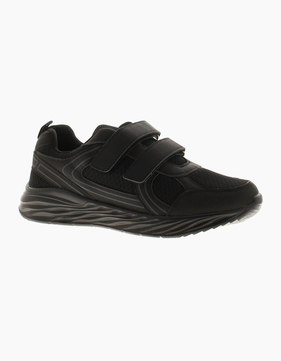SURGE Junior Boys Trainers Azriel JNR Touch Fastening black UK Size, 6 of 5
