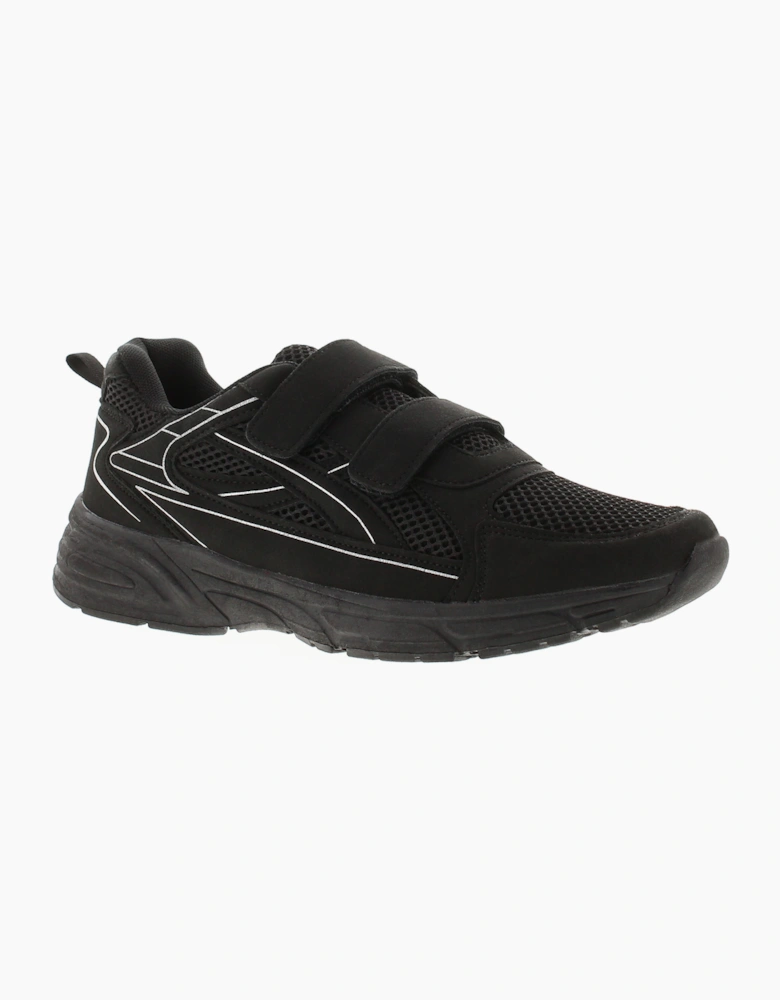 SURGE Mens Trainers Chance Touch Fastening black UK Size