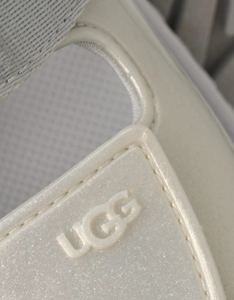 UGG Girls Glossy Sparkles GoldenGlow Sandals in Silver