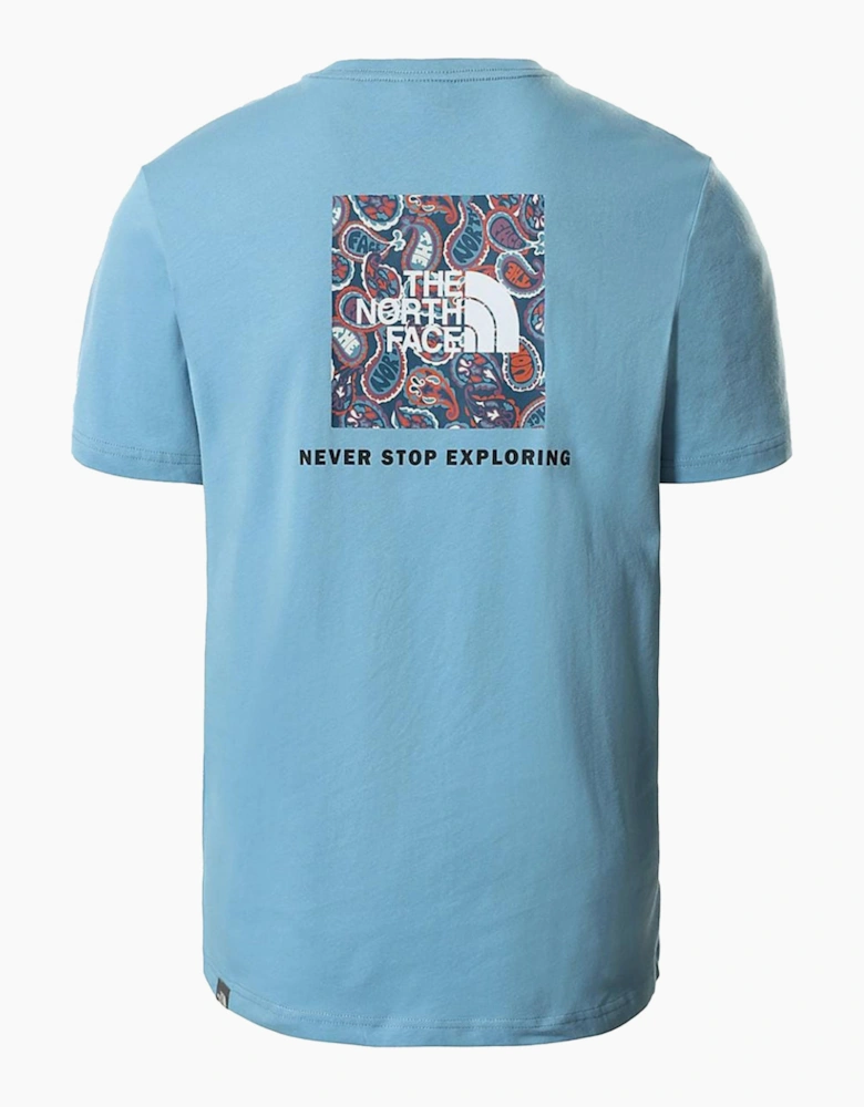 The North Face Mens T Shirts Crew Neck Short Sleeve Red Box Cotton Tee