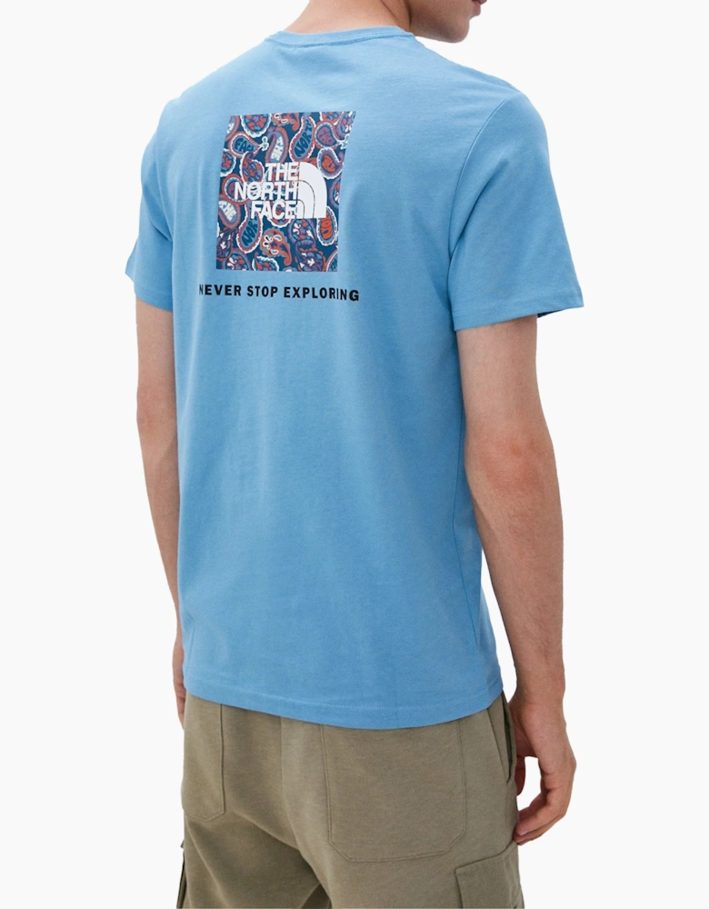 The North Face Mens T Shirts Crew Neck Short Sleeve Red Box Cotton Tee